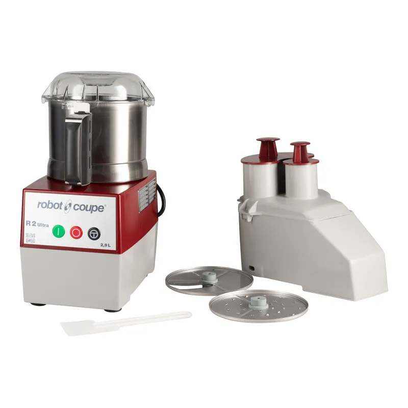 Robot Coupe R2N Ultra Combination Food Processor, Stainless Steel 3 qt Bowl, 1 HP, 120V