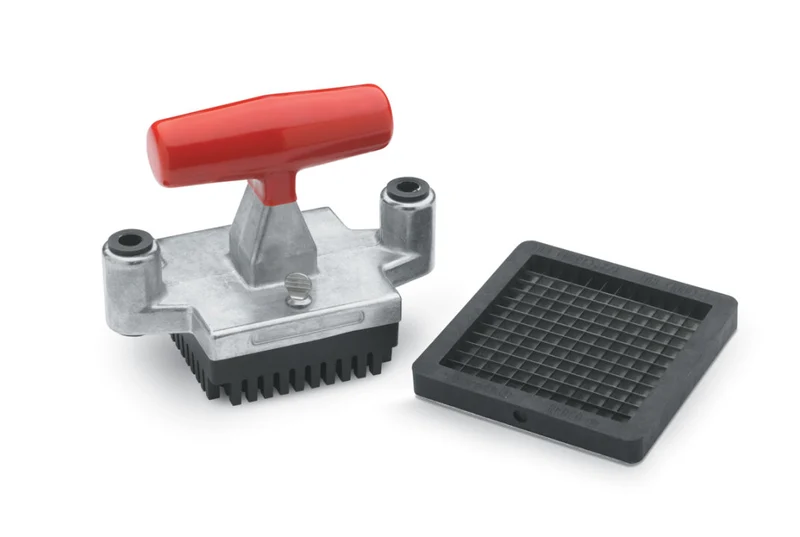 Vollrath InstaCut 3.5 Manual Food Processor Tabletop Handle, Block & Blade, 1/4" Dice