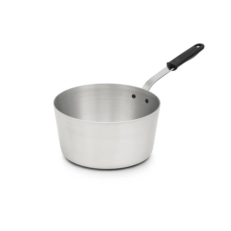 Vollrath Wear-Ever Tapered Sauce Pan w Silicone Handle, 10 Qt, Aluminum