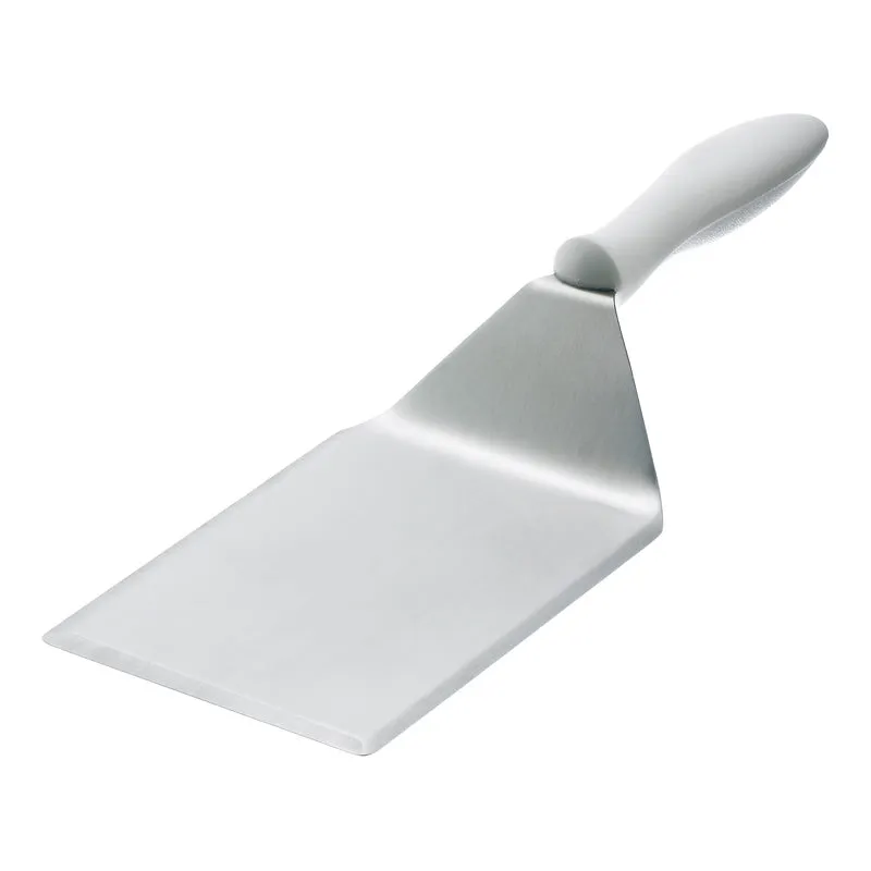 Browne Large Beveled Turner, 5" x 6" Blade, White Handle