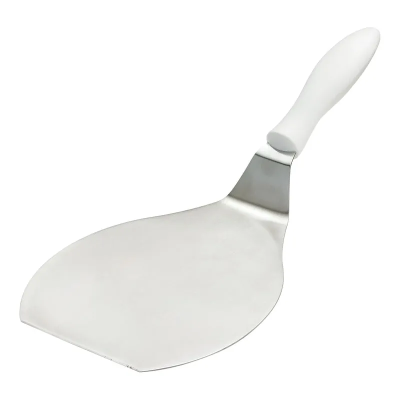 Browne Pancake/Round Turner, 7.5" x 6.5" Blade, White Handle