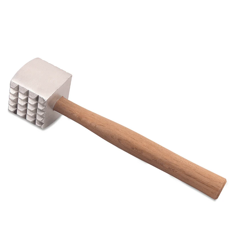 Browne Steak Tenderizer, Aluminum Head, Wood Handle