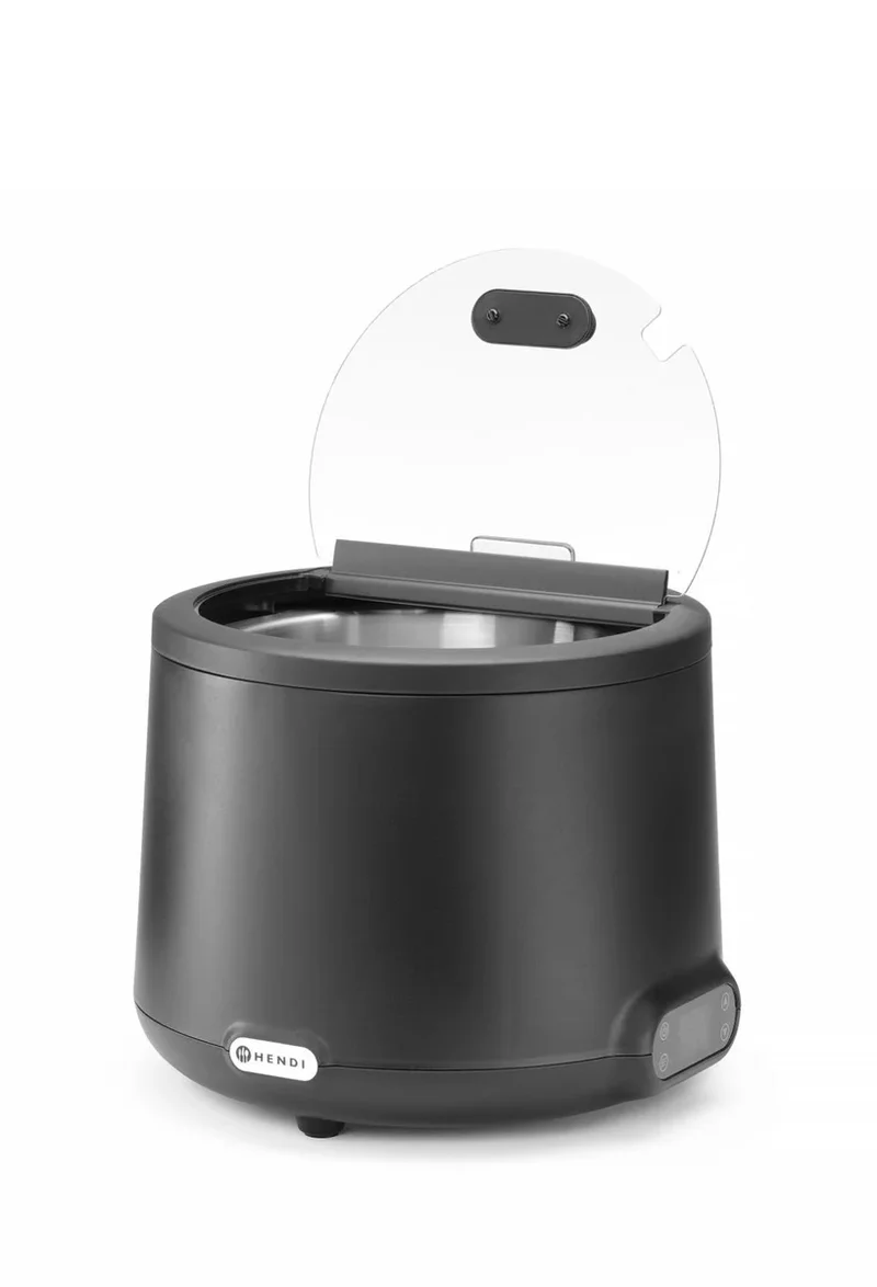 Hendi UNIQ Suppenkessel, 8L, Schwarz, 220-240V/500W, Ø 365x(H)325mm