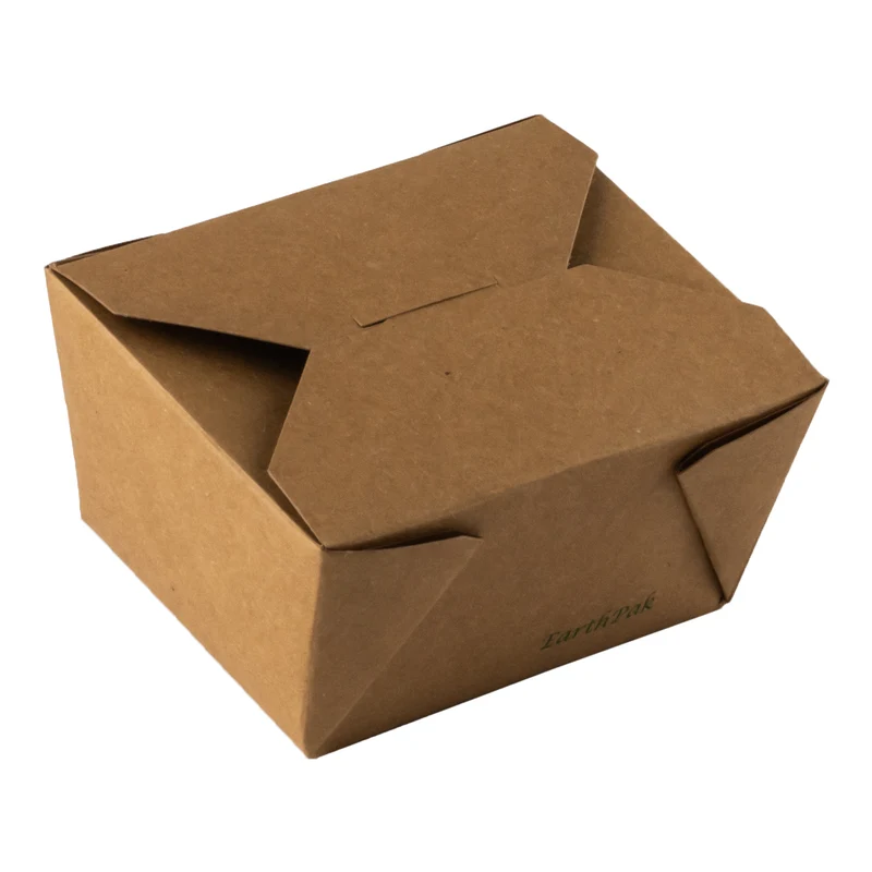 Eco-Packaging EarthPak Paper Food Box, 26 oz, Brown (450-pack)